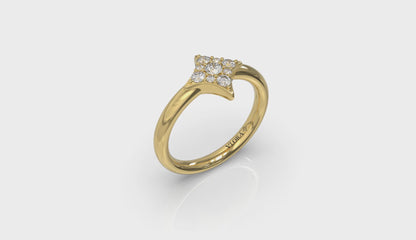 Diamond Cluster Vlora Star Ring