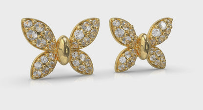 Butterfly Diamond Pavé Earrings