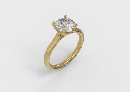 Elegant Classic Solitaire Engagement Ring