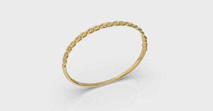 Alternating Diamond Bangle Bracelet