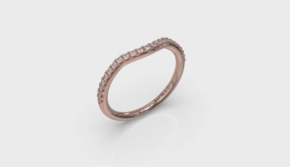 Curved Stackable Wedding Band