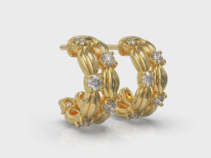 Cascade Hoop Earrings