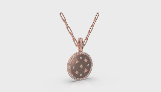 Star Diamonds and Diamond Pendant Necklace
