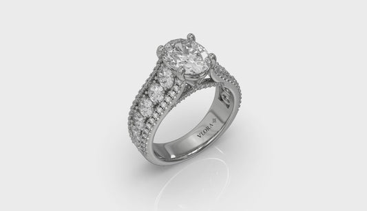 Dramatic Oval Engagement Ring