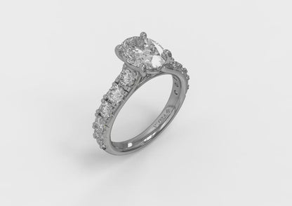 Luxe Classic Oval Engagement Ring