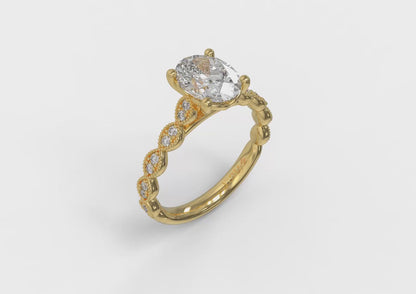 Matching Band for Unity Oval Engagement Ring