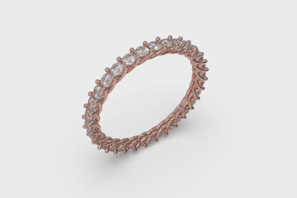 Delicately Woven Eternity Ring