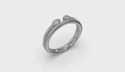 Marquise Duo Pavé Band