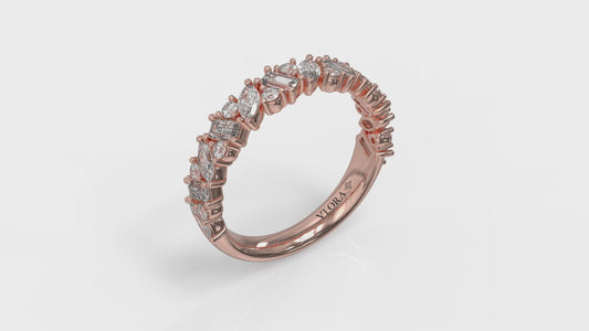 Round, Pear, Marquis and Baguette Diamond Ring