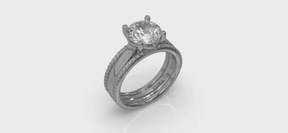 Triple Band Engagement Ring