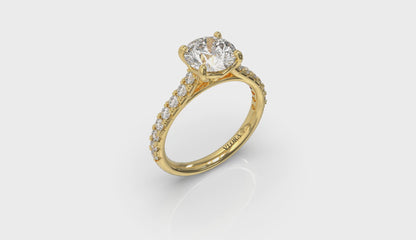 Classic Cathedral Engagement Ring