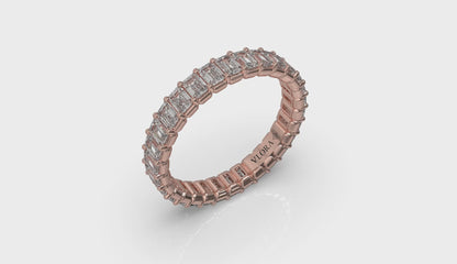 Bold Emerald Cut Eternity Ring