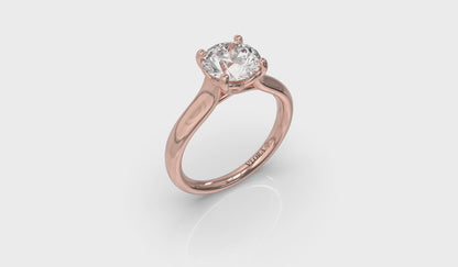 Classic Cathedral Solitaire Engagement Ring