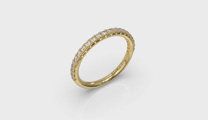 Scalloped Diamond Eternity Band