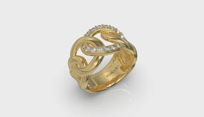Diamond Interlaced Ring
