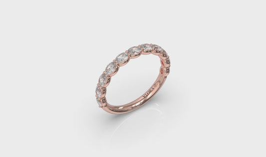 Matching Band for Graceful Round Diamond Engagement Ring