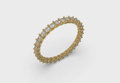 Delicately Woven Eternity Ring