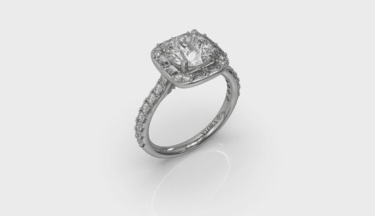 Intricate Halo Engagement Ring