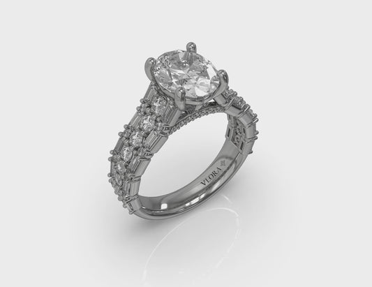 Opulent Oval Engagement Ring