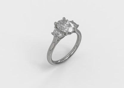 Harmony Three Stone Engagement Ring
