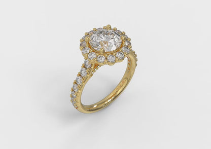 Matching Band for Bloom Halo Oval Engagement Ring