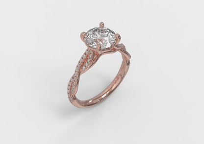 Matching Band for Woven Strands Engagement Ring