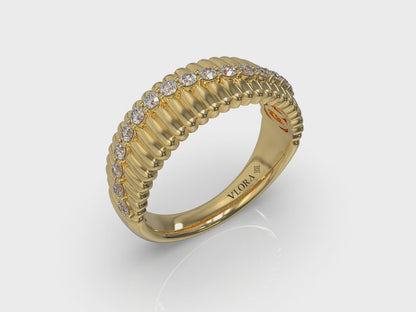 Fluted Wave Ring