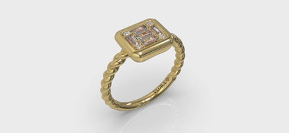 Multi Baguette and Round Diamond Ring