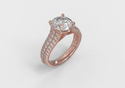Ravishing Round Engagement Ring