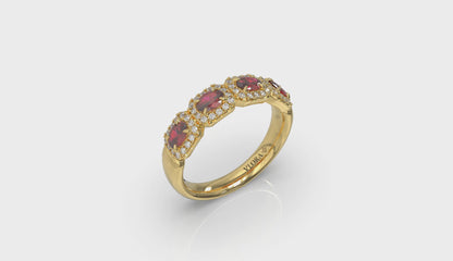 Diamond and Ruby Statement Ring