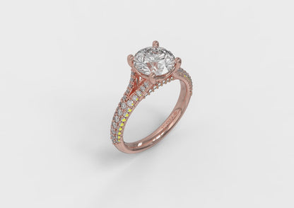 Matching Band for Splendid Cathedral Split Shank Engagement Ring