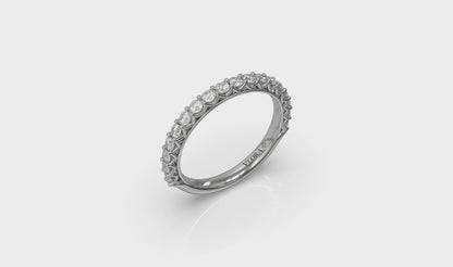 Matching Band for Woven Elegance Hidden Halo Round Engagement Ring