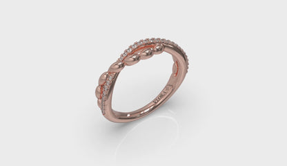 Beaded Twist Stackable Band