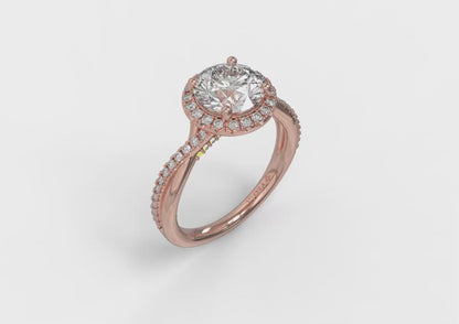 Entwined Halo Matching Wedding Band