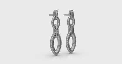 Double Drop Link Earrings