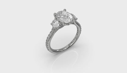 Tapestry Oval Trilogy Engagement Ring