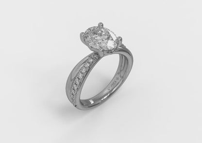 Destiny Oval Engagement Ring