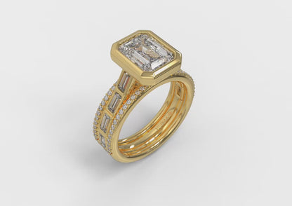 Modern Cathedral Engagement Ring