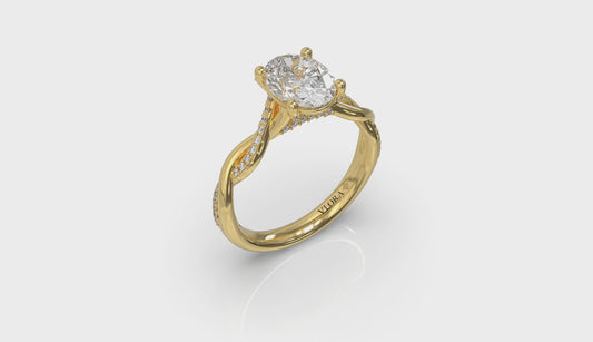Harmony Oval Diamond Engagement Ring
