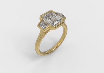 Architectural Elegance Engagement Ring