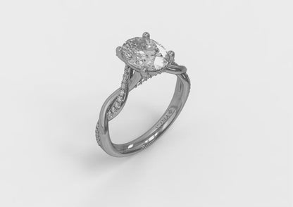 Harmony Oval Diamond Engagement Ring