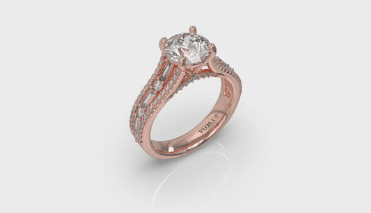 Extravagant Round Engagement Ring