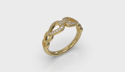 Diamond Double Open Tear Drop Link Bracelet