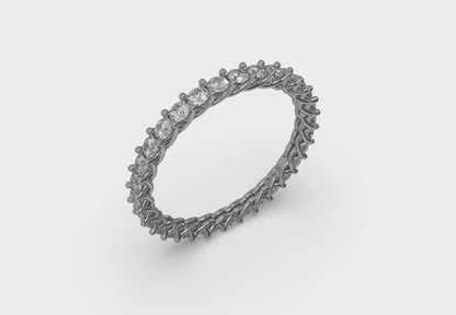 Delicately Woven Eternity Ring