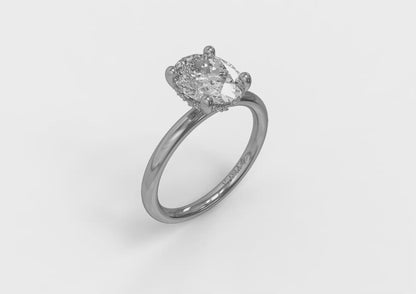 Radiant Oval Engagement Ring