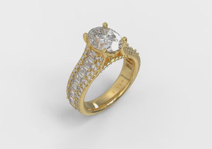 Opulence Oval Engagement Ring