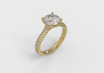 Harmony Hidden Halo Engagement Ring