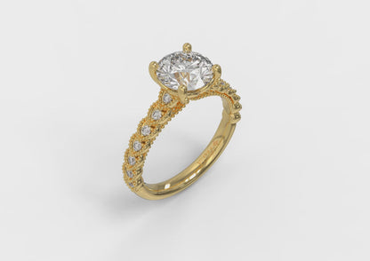 Modern Vintage Engagement Ring