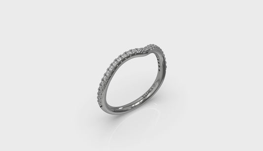 Matching Band for Bypass Oval Engagement Ring
