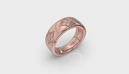 Diamond Cluster Vlora Star Ring